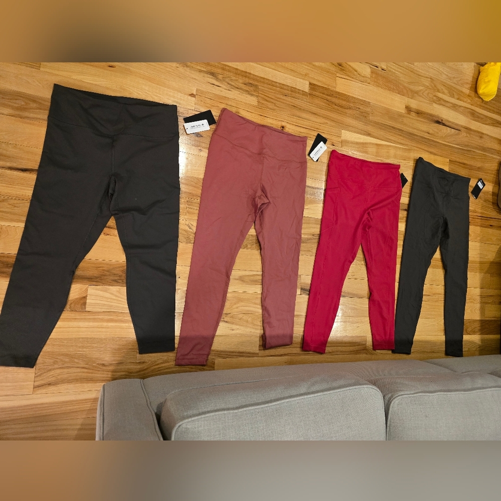 4 leggings bundle, XL, NWT, 90 degree by reflex